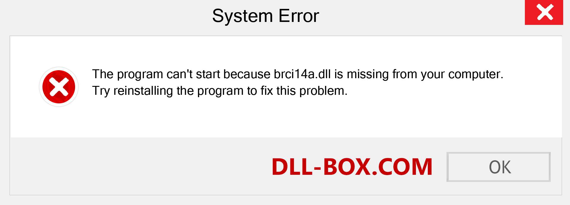  brci14a.dll file is missing?. Download for Windows 7, 8, 10 - Fix  brci14a dll Missing Error on Windows, photos, images